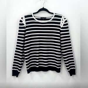 Cable & Gauge Striped Sweater